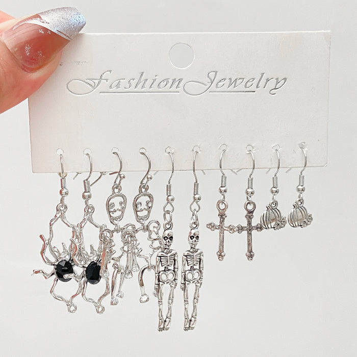 Wholesale Love Butterfly Earrings Set Creative Snake Sword Earrings Halloween Earrings