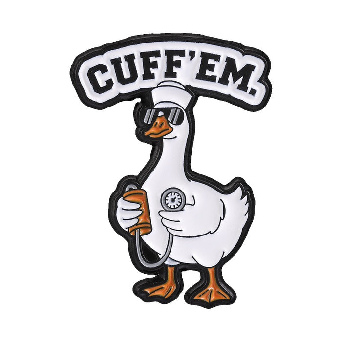 Wholesale Funny Duck Goose Cartoon Enamel Brooch Pin Trendy Boutique Backpack Accessory