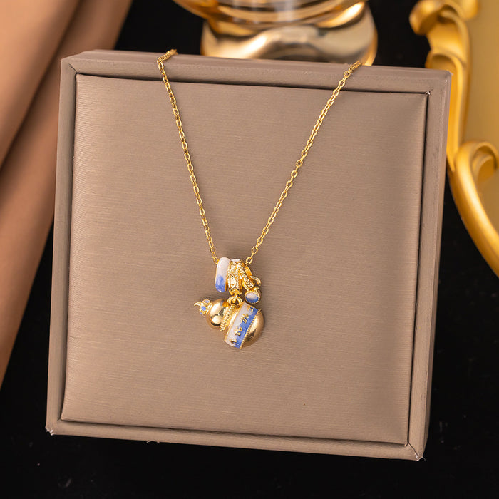 Wholesale heart necklace titanium steel necklace