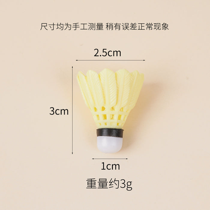 Wholesale Badminton Keychain Pendant PVC Sports DIY Accessory MOQ≥5