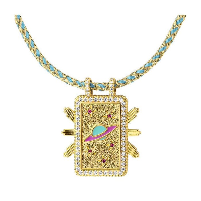 Wholesale Sun,  Moon and Star Elements Large Pendant Choker Necklace