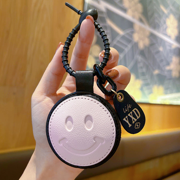 Wholesale Leather Smiley Keychain JDC-KC-WWX001