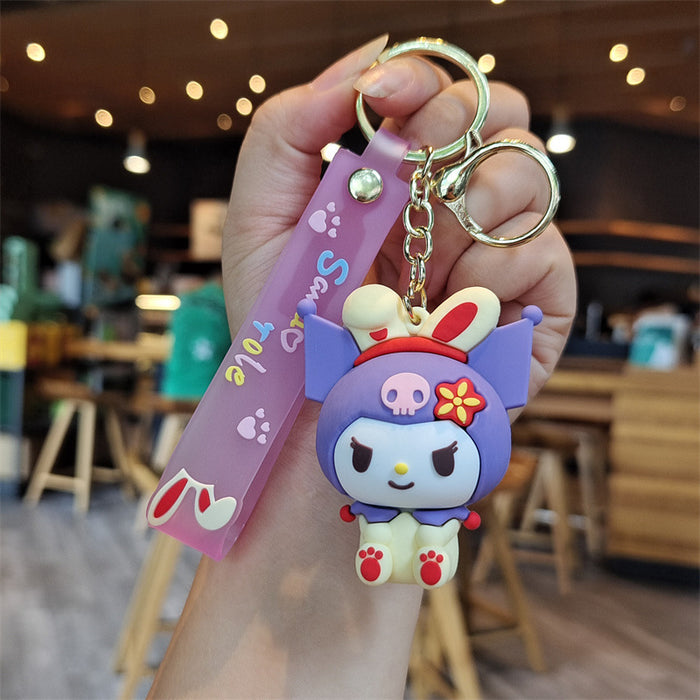 Wholesale Cartoon Doll Silicone Keychain (S) JDC-KC-ZhuoRan009