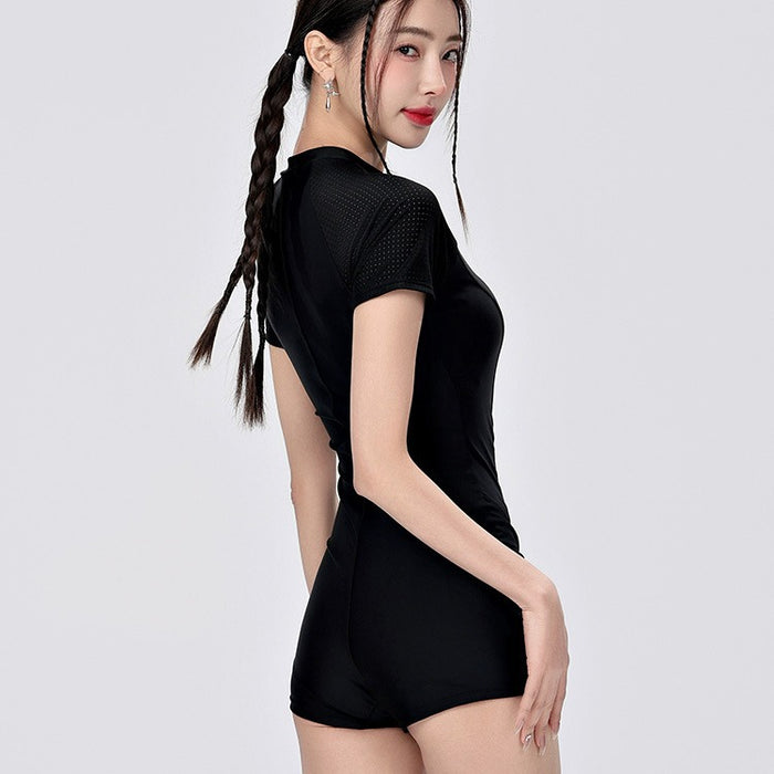 Wholesale Swimsuit one-piece high-end feeling slimming flat angle professional racing conservative swimming pool dedicated