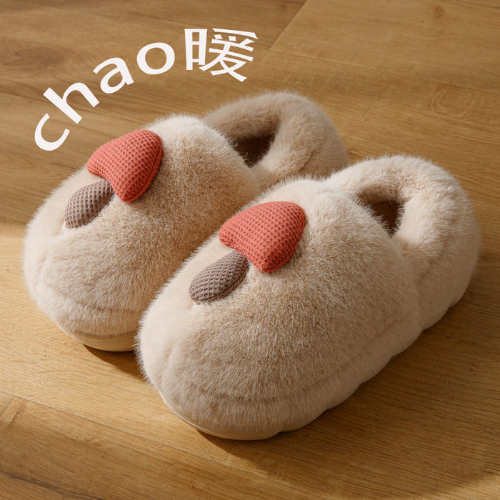 Wholesale  Cotton Slippers Couple  Warm Indoor Home Soft Flat Shoes for Women