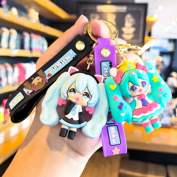 Wholesale Cute Cartoon Creative Pvc Doll  Pendant Keychain