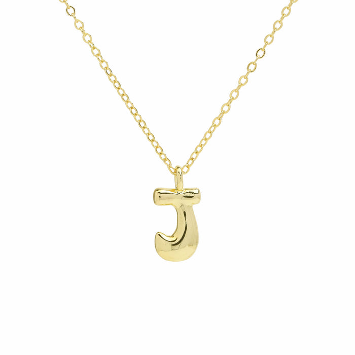 Wholesale 18k Brass Glossy Balloon 26 English Letters Necklace JDC-NE-BaiYi005