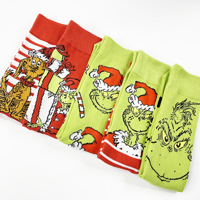 Wholesale Polyester Cartoon Christmas Knitted Stockings JDC-SK-Shengh001