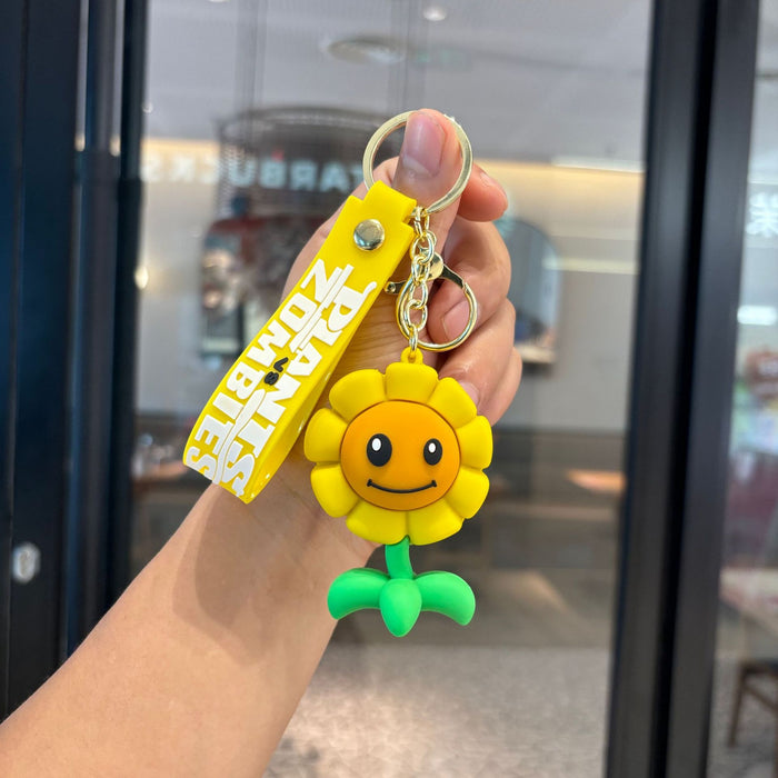 Wholesale PVC soft rubber plant doll keychain