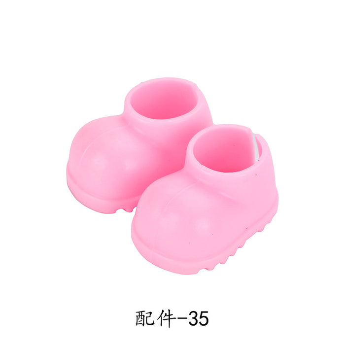 Wholesale  Adaptable Keychain Hanging Cotton Doll Plush Toy Dress-Up Shoes Boots with Pendant