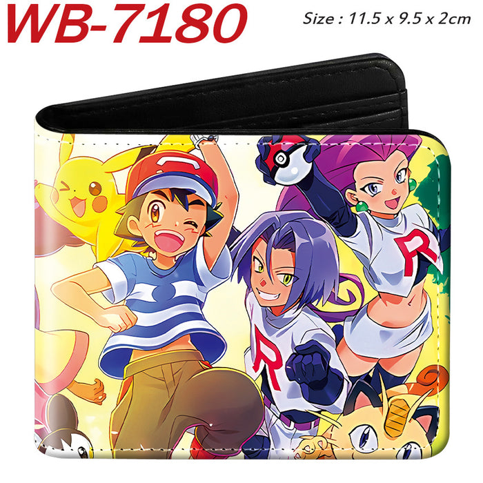 Wholesale Cute Anime Elf Pattern PU Bifold Wallet Short Card Holder Coin Purse Everyday Chic Fashion Accessory