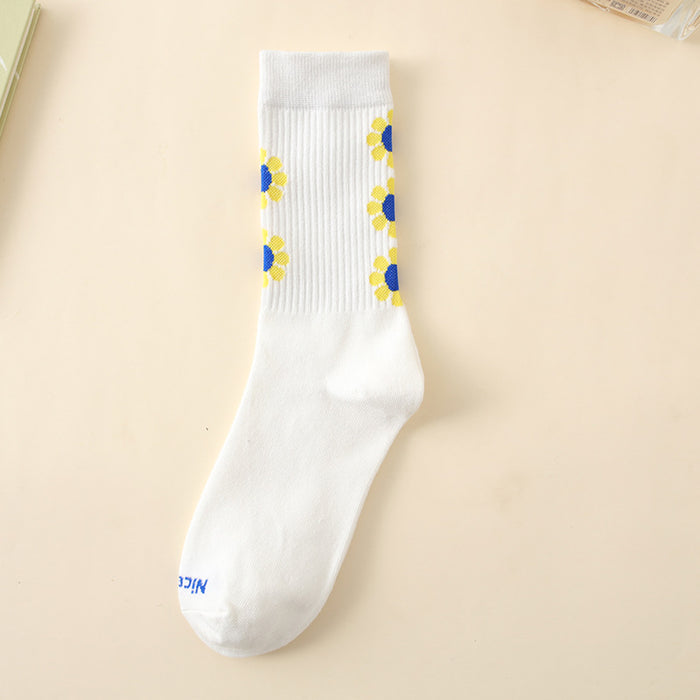 Wholesale Niche Men's Medium Socks, Alphabet Skateboarding Socks, Sports Long Socks, Women's Socks