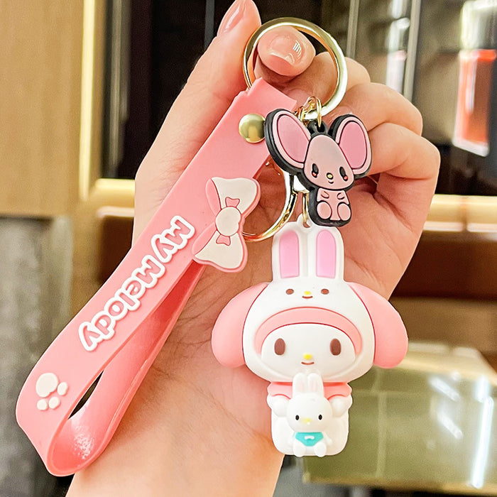 Wholesale Cartoon Doll Silicone Keychain JDC-KC-Benxin031