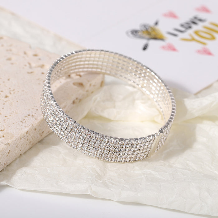 Wholesale Diamond Elastic Bracelet JDC-BT-YiMao002