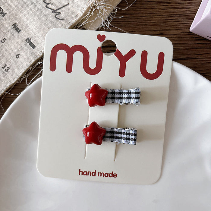 Wholesale Handmade Fabric Cartoon Bow Hair Clip