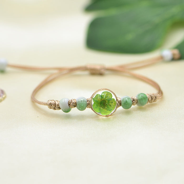 Wholesale Ball Dried Flower Plant Real Flower Bracelet