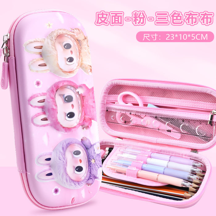 Wholesale Cartoon Pencil Case for Primary School Students Large Capacity Storage