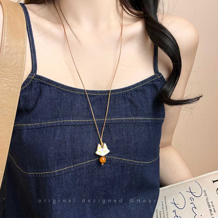 Wholesale Pendant necklace, long accessory, niche design, simple collarbone chain