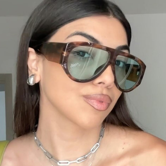 Wholesale Large frame fashionable sunglasses, sunglasses, street photography sunglasses