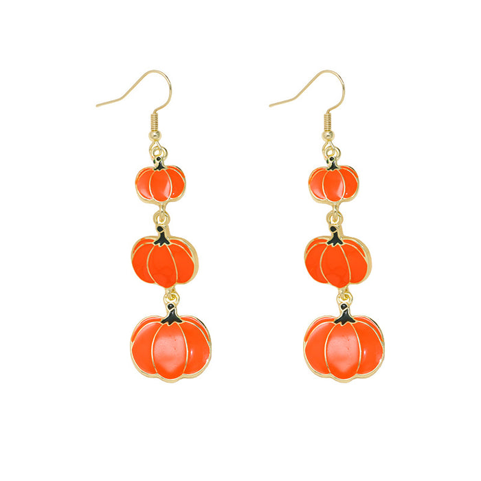 Wholesale  Pumpkin Earrings Funny Ghost Skull Stud Design Party Fashion Accessory