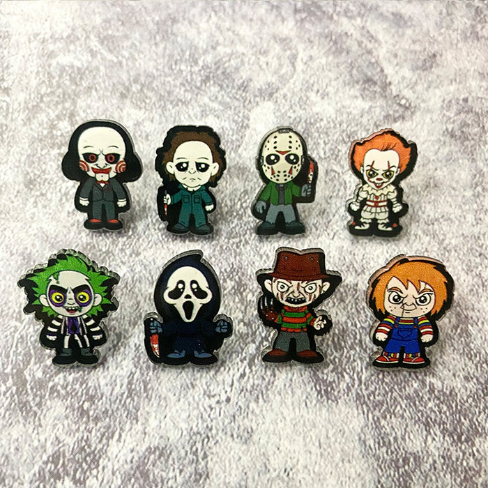 Wholesale  acrylic earrings horror movie characters holiday gift earrings
