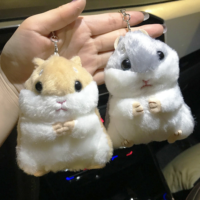 Wholesale Cute Plush Hamster Doll Keychain JDC-KC-KuM015