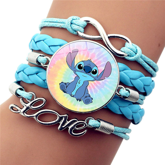 Wholesale Star Stitch Cartoon Bracelet Girl Jewelry Hot Selling Accessories Stitch Peripheral Leather Hand Jewelry JDC-BT-JY002