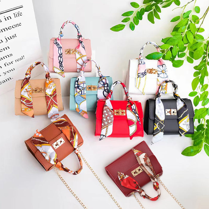 Wholesale Bags Fashionable Women's Handbags Niche Designs Scarves Mini Chain Bags Single Shoulder Crossbody Bags JDC-SD-JF002