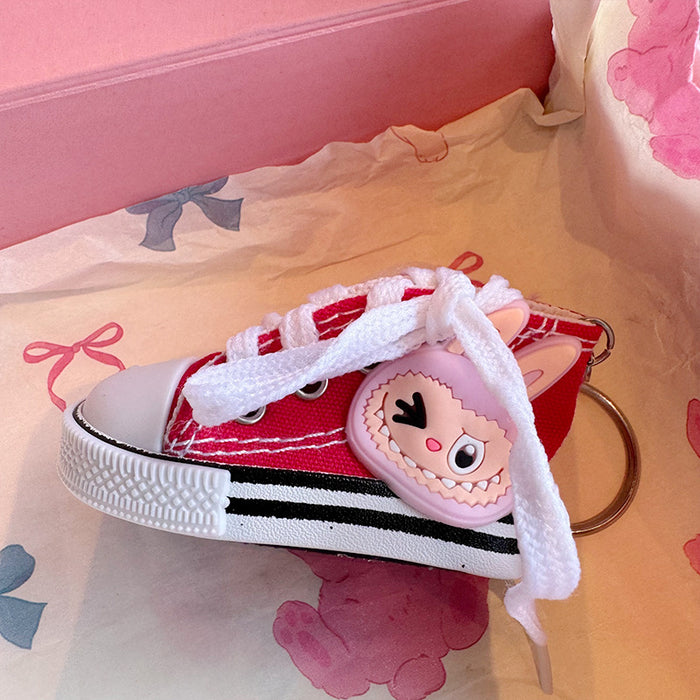 Wholesale Canvas Shoes Key Chain Small Shoes Pendant Cute Backpack Pendant Mini Hanging Bag Hanging Accessories