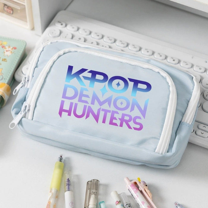 Wholesale KPOP Candy-colored cartoon print Pencil Bags for primary and secondary school girls