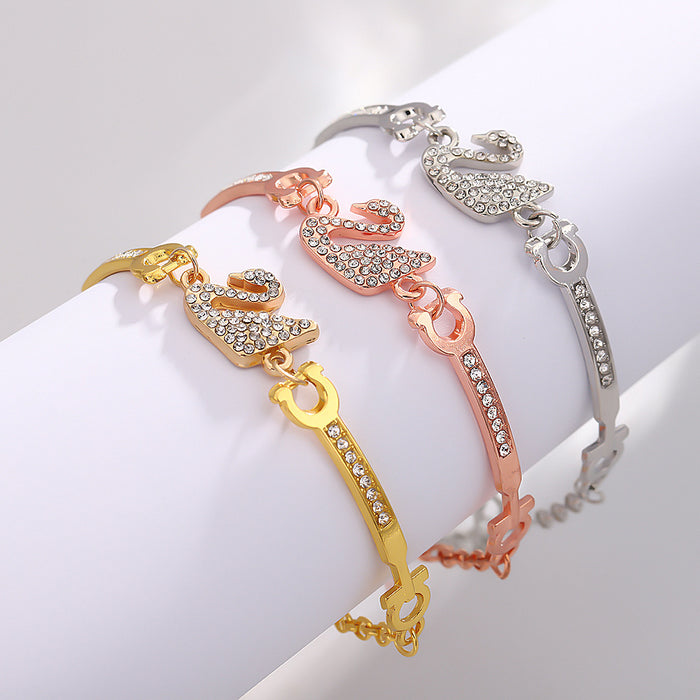 Wholesale Bracelet Swan Flash Fashion Jewelry