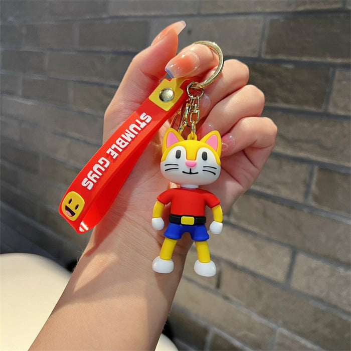 Wholesale Cartoon Game PVC Soft Glue Keychain JDC-KC-JinB029