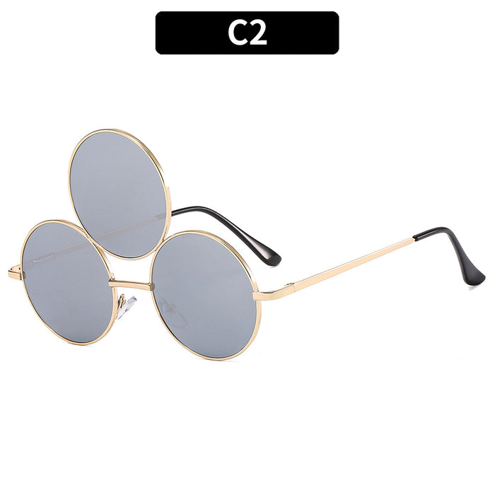 Wholesale Funny Three Circles One Piece PC Sunglasses JDC-SG-XIa076