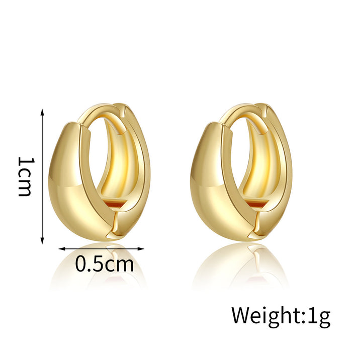 Wholesale Round Multi-Piece Earrings Versatile Simple  Accessories