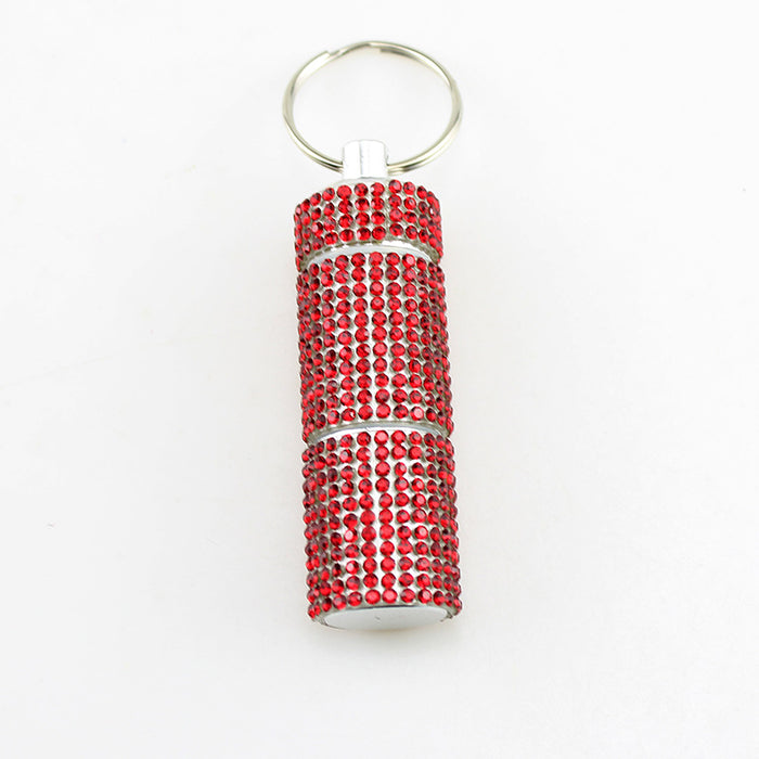 Wholesale Rhinestone 2 Compartment Pill Case Stylish Fashion Accessory Cute Gift For Adults Party Favor Boutique Resale