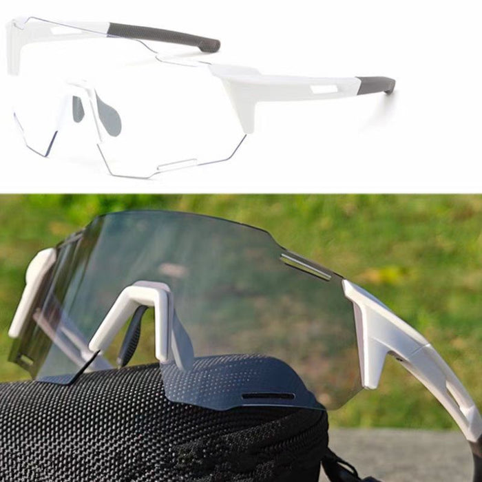 Wholesale Color changing cycling glasses, outdoor sports glasses, UV resistant and windproof goggles