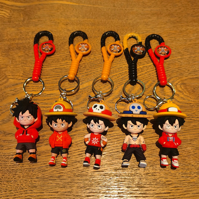 Wholesale Cartoon Doll Rubber Keychain JDC-KC-Tingm010