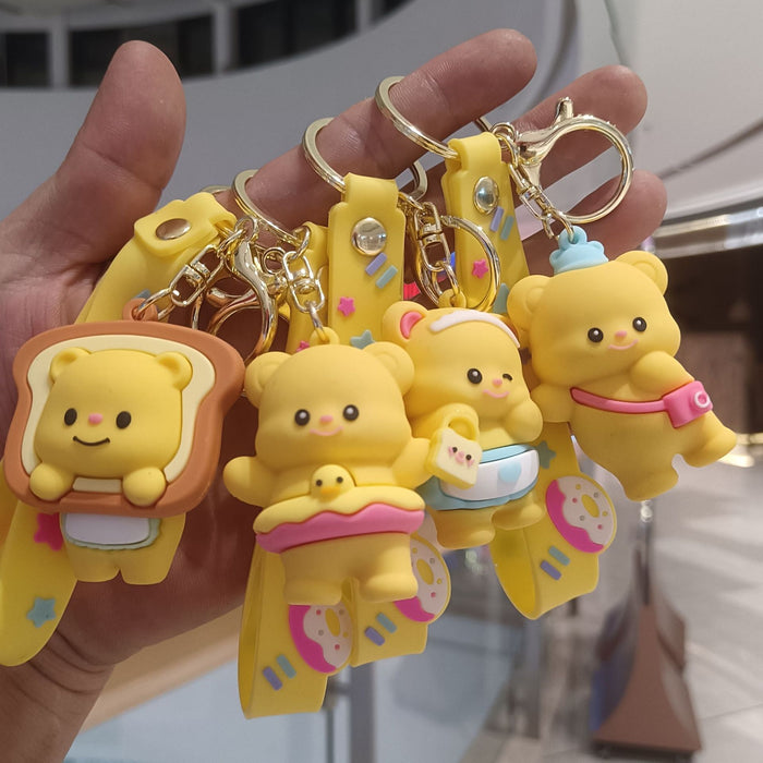 Wholesale Cartoon Silicone Anime Keychain JDC-KC-YiChang041