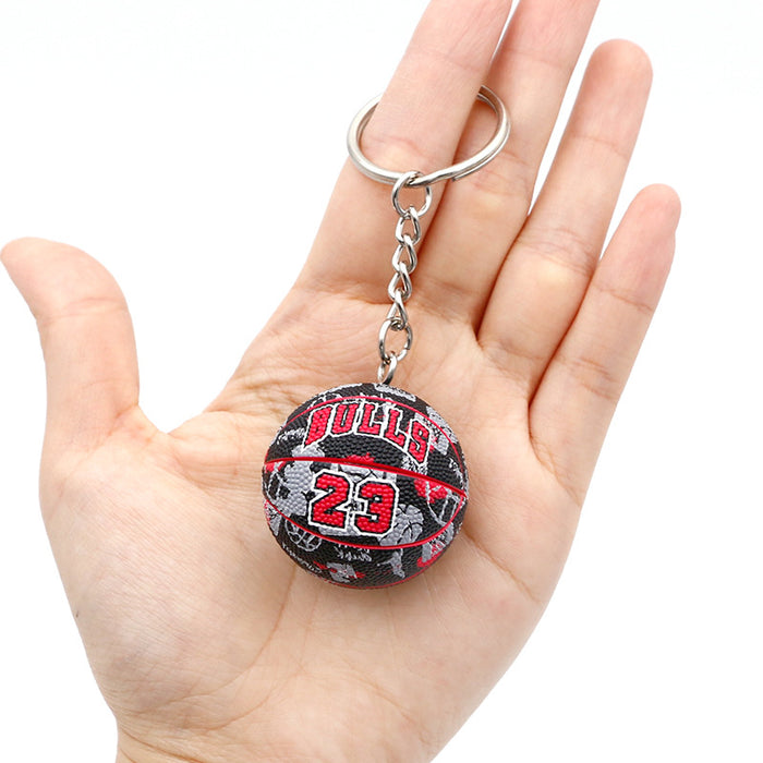 Wholesale PVC Mini Basketball Keychains JDC-KC-QLPing001