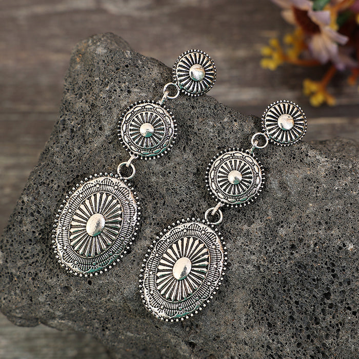 Wholesale New retro pumpkin patterned earrings