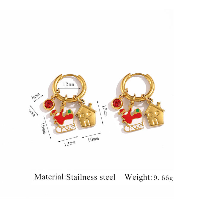 Wholesale Christmas-themed design earrings
