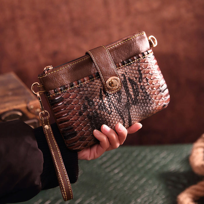 Wholesale Vintage Print Western Women' s Bohemian Small Crossbody Clutch Wallet