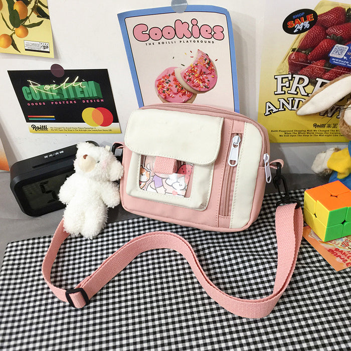 Wholesale Canvas bag, crossbody bag, artistic versatile, cute shoulder bag