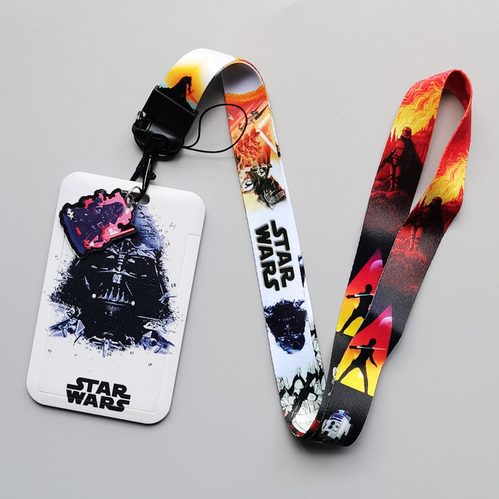 Wholesale Cartoon Anime Bus Card Holder Lanyard Keychain Work Badge