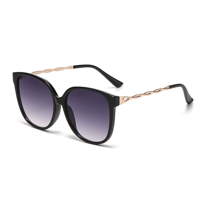 Wholesale New sunglasses, stylish large frame sunglasses, high-definition, comfortable, retro and high-end feel