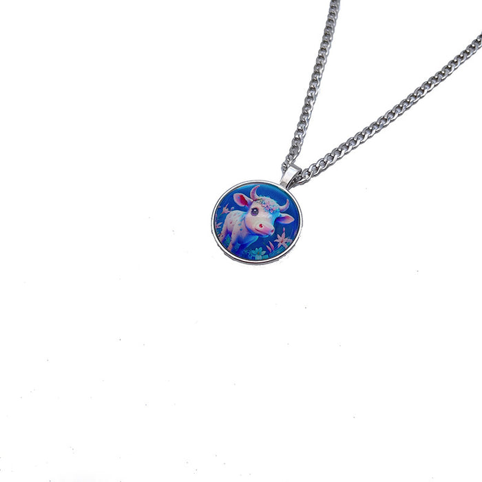 Wholesale Luminous Zodiac Alloy Necklace