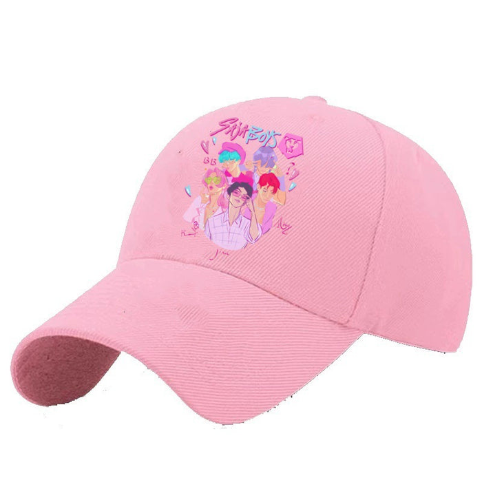 Wholesale Kpop style colorful baseball cap outdoor original design cotton polyester hat