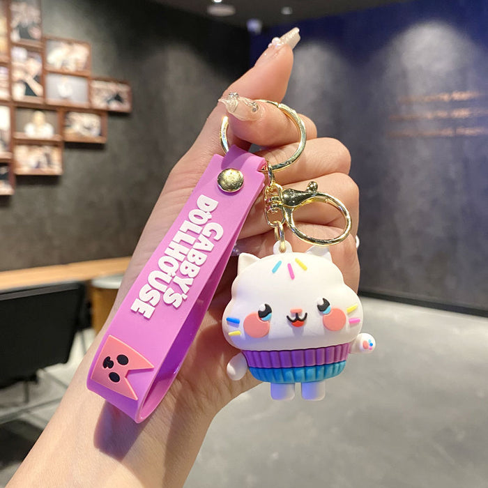 Wholesale House Crossing Animal PVC Stereo Large Doll Gift Car Keychain