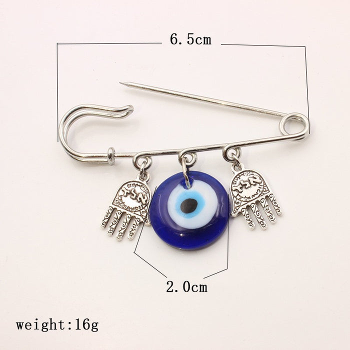 Wholesale Blue pendant, two palms, three hangers, brooch, pin, buckle, needle