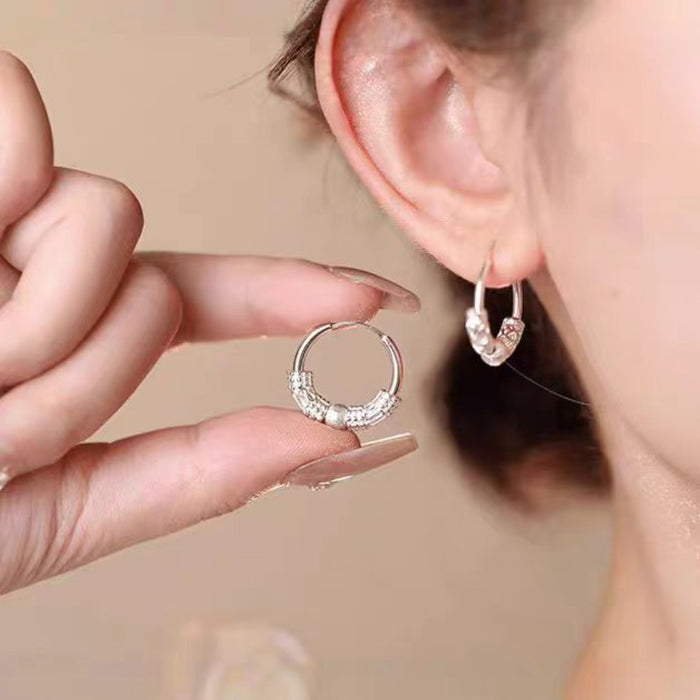 Wholesale Rotating earrings with a light luxury and niche design, simple yet fashionable and versatile earrings